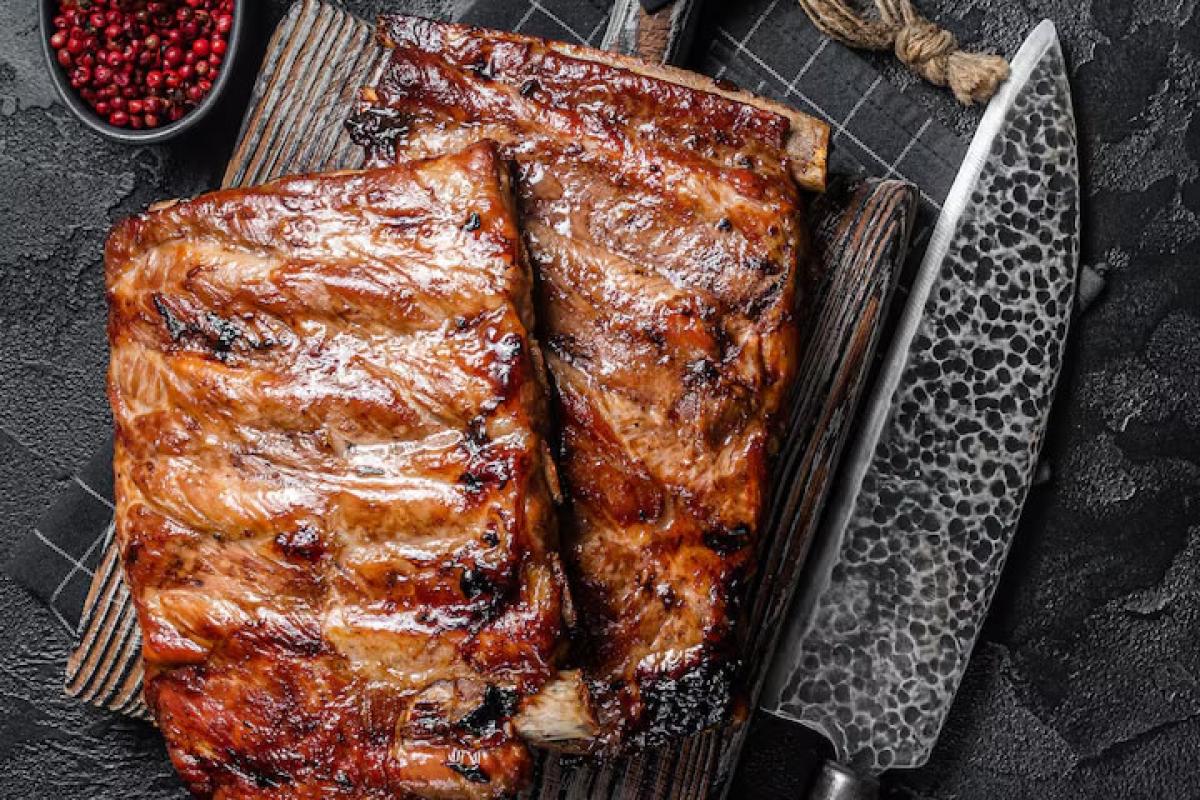 [Churrasco de Costela em Tiras no Espeto]